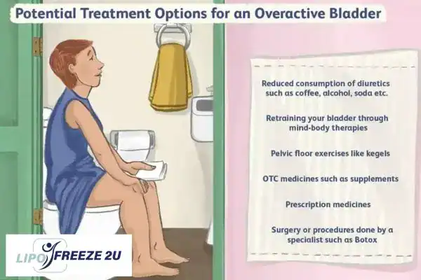 image of woman on toilet because of an overactive bladder sc